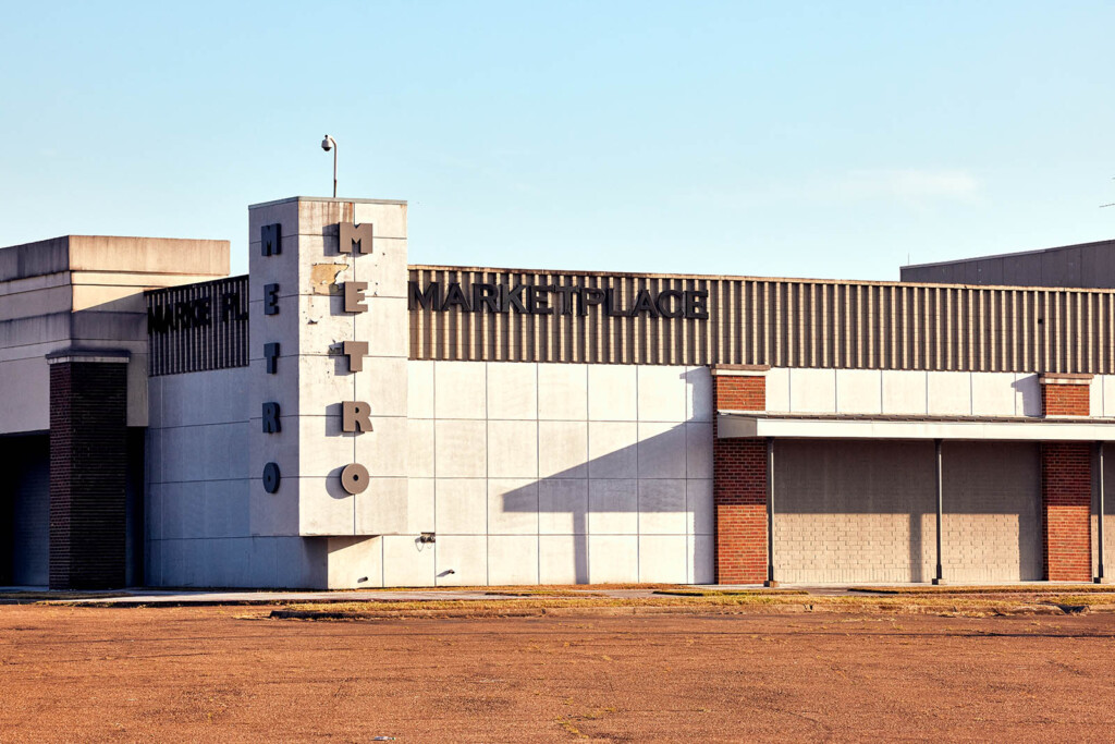 Photo of a run down supermarket.