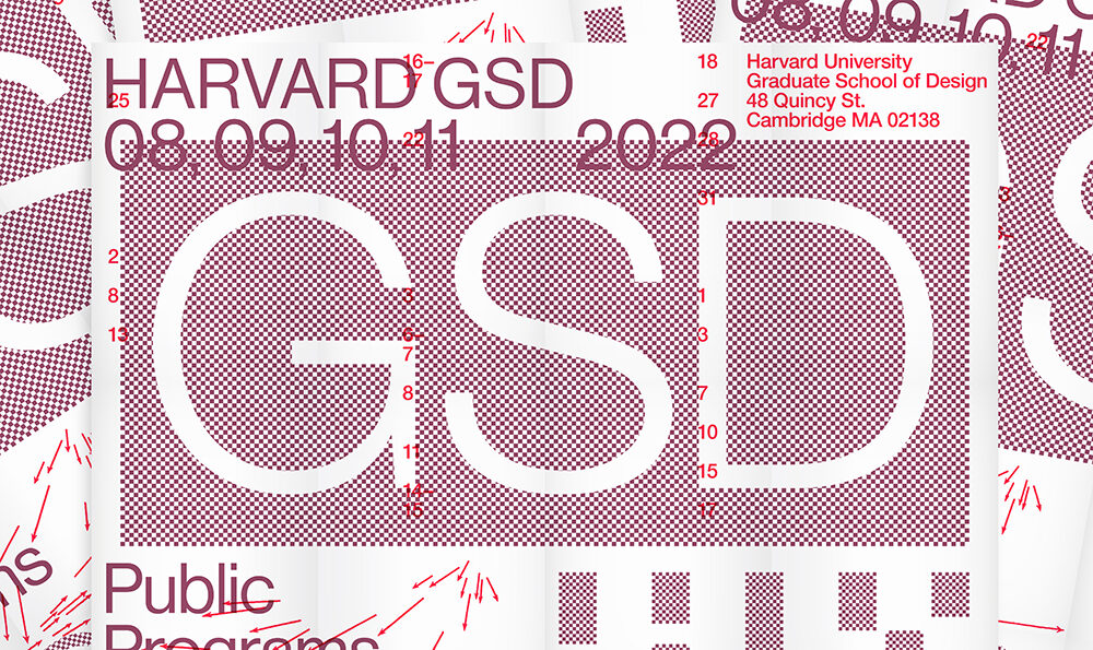 Detail of The Harvard GSD Fall 2022 Public Programs poster.