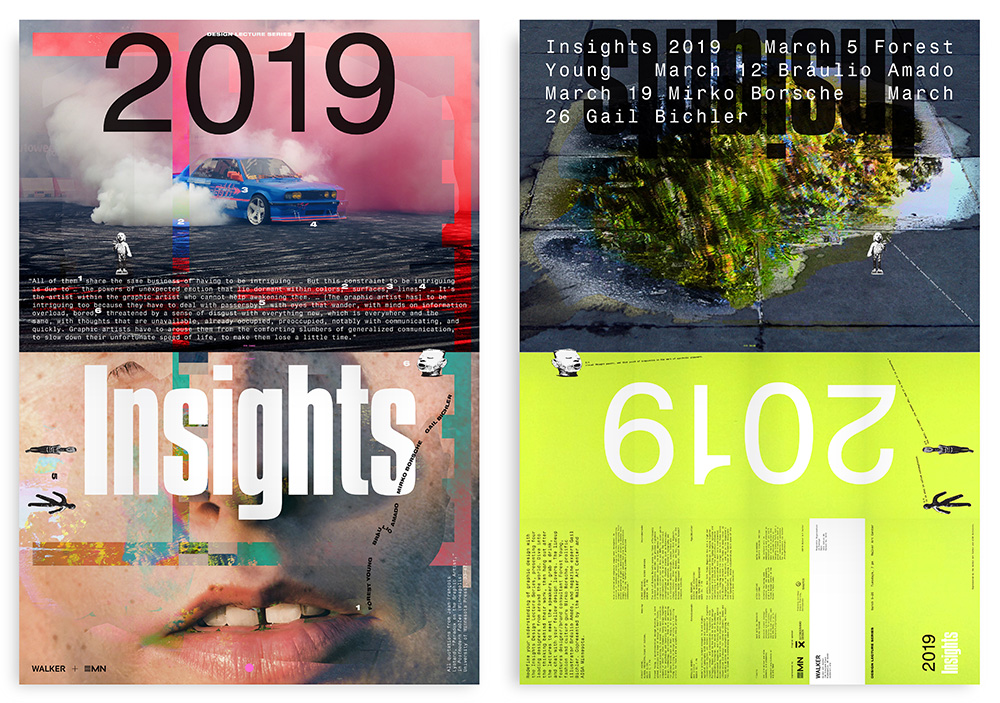 Posters for the Insights 2019 Design Lecture series