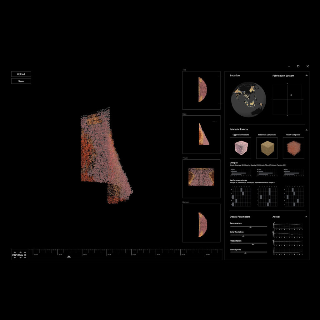 Computer program screenshot of a model