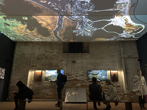 A view of "Synthetic Landscapes" at the Venice Architecture Biennale.