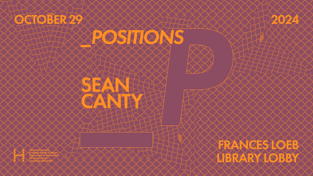 Burgundy poster with bright orange text describing the event.