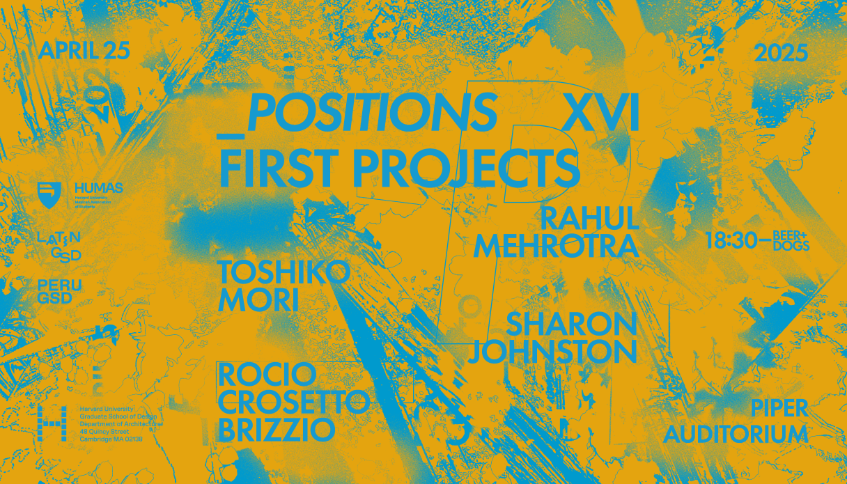 Positions First Projects Poster, Yellow and Blue