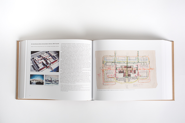 A spread from Frank Gehry's catalogue raisonne of drawings.