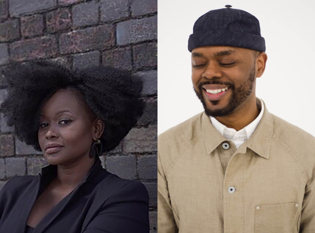 Headshot of African decent female on the left and a headshot of African decent man on the right