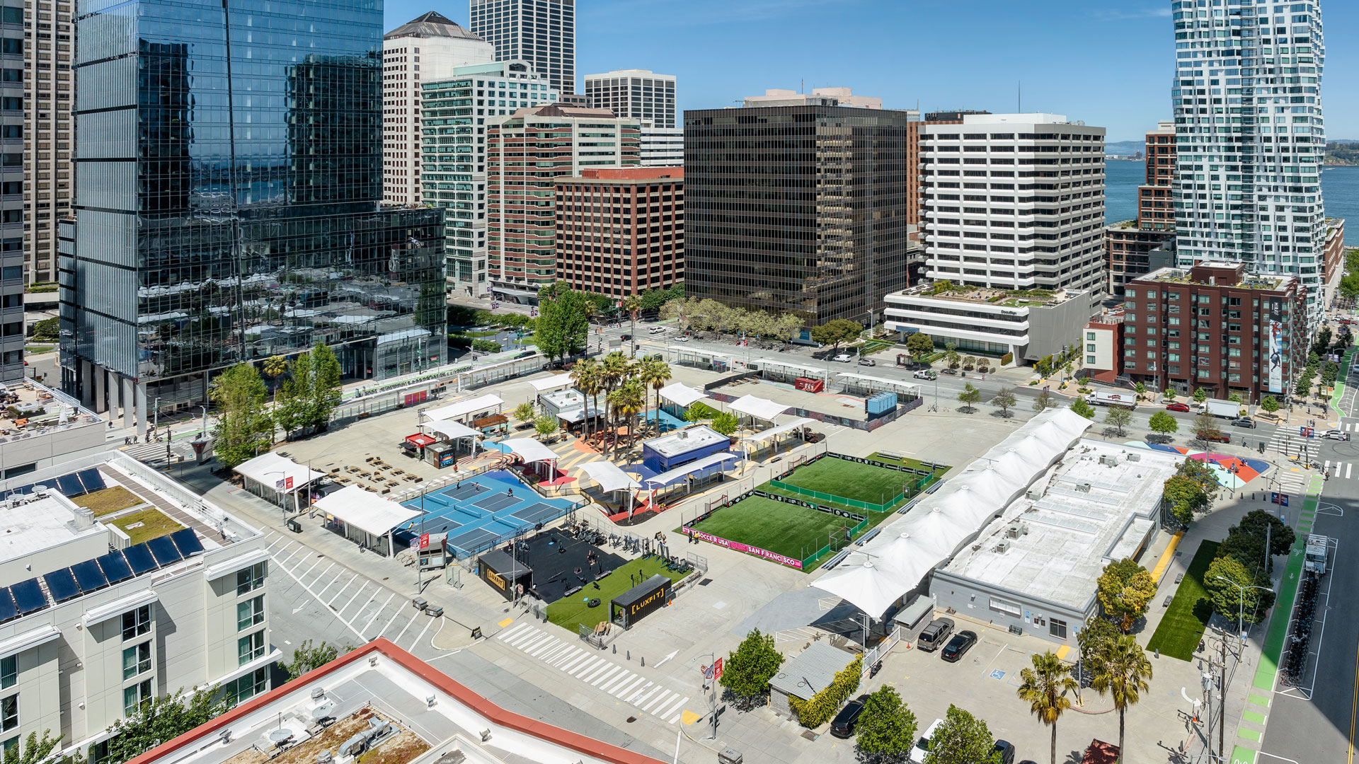 Aerial view of Populous in San Francisco