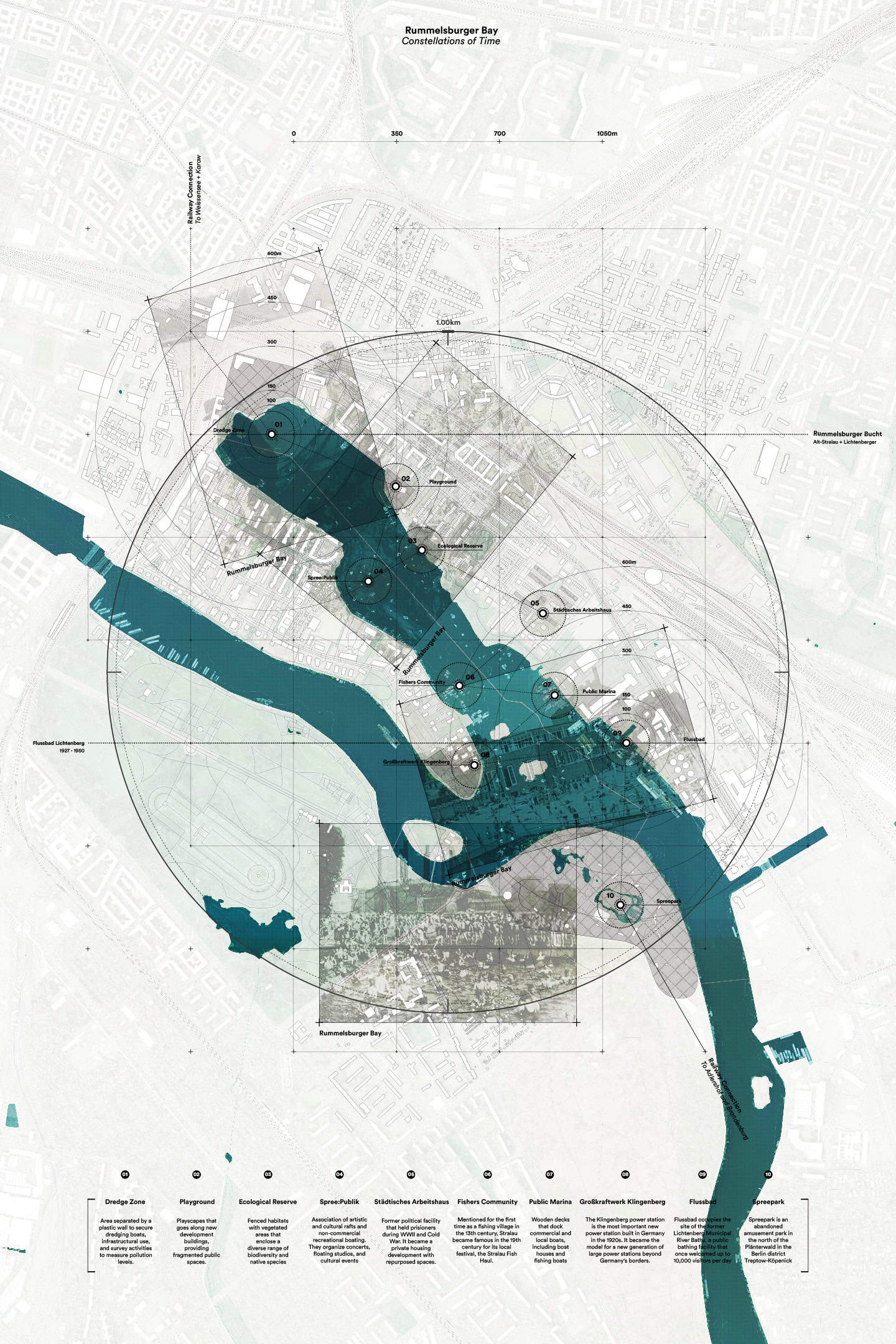 drawing of time in Rummelsburger Bay