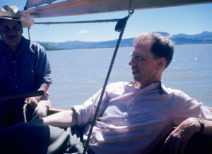 man on sail boat