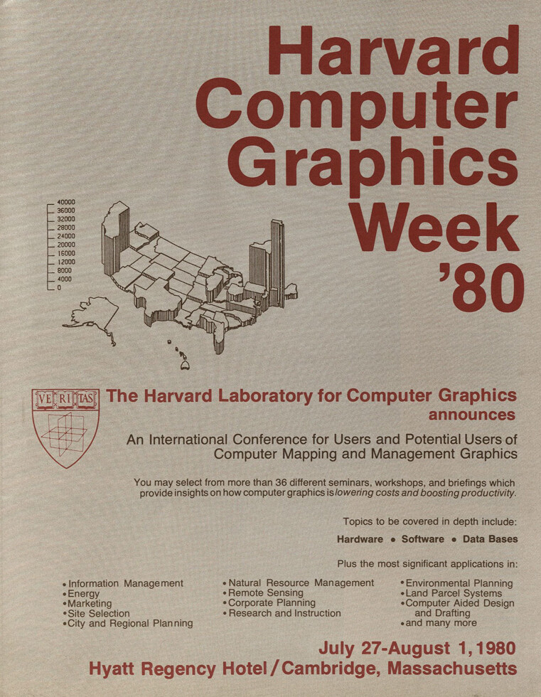 cover of Harvard Computer Graphics Week '80 brochure