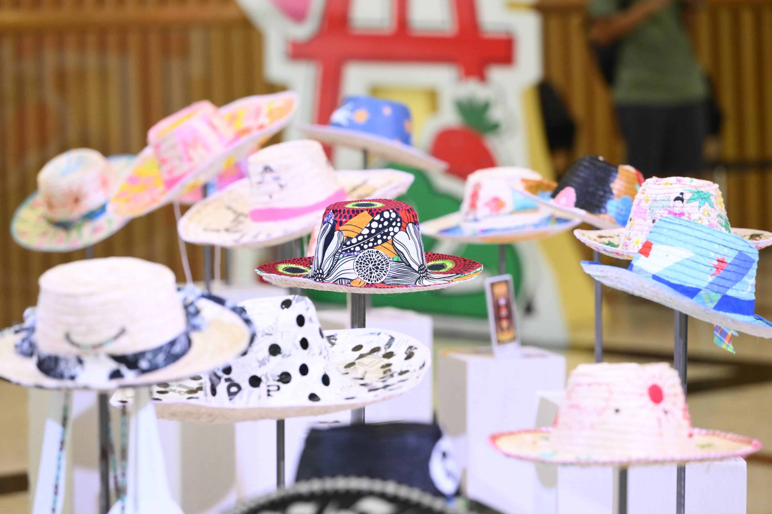 Colorful and detailed hats