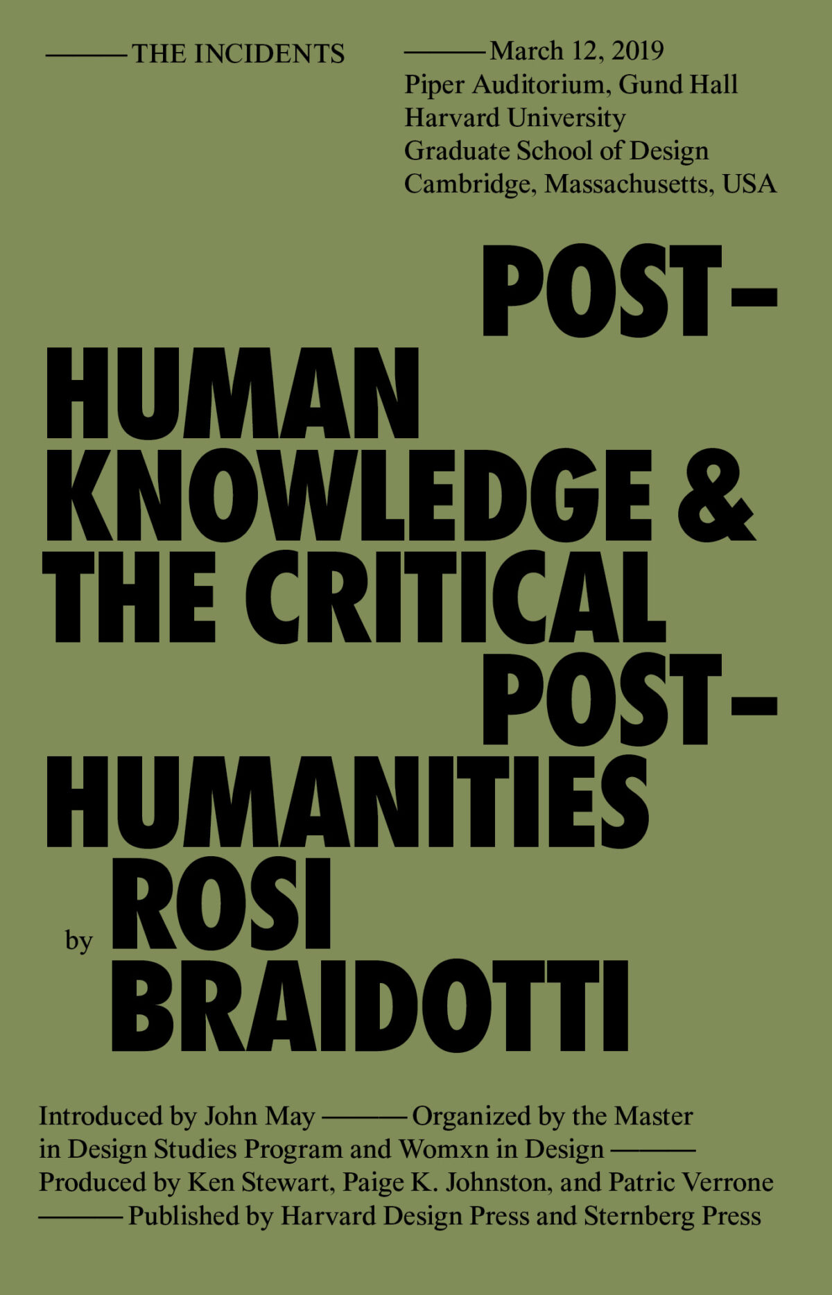 Cover of book is shown as black text on a green field