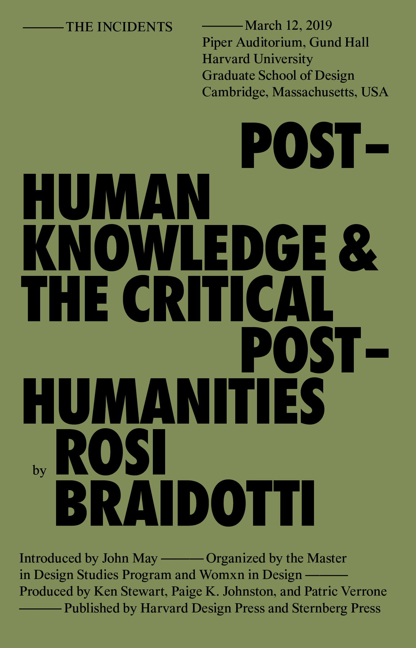 Cover of book is shown as black text on a green field