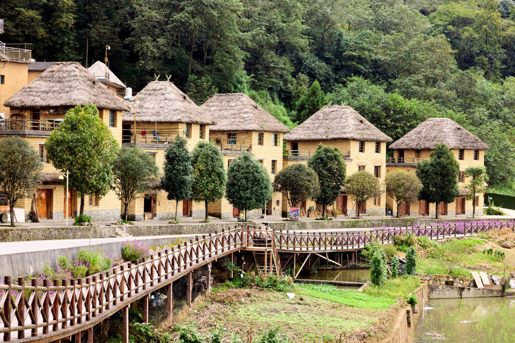 Thatched roof houses in Yuanyang
