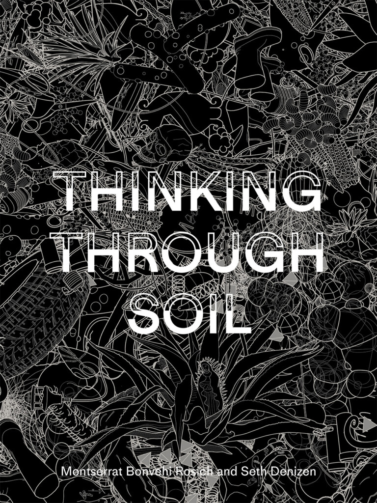 Cover of book is shown as white text over a vector drawing