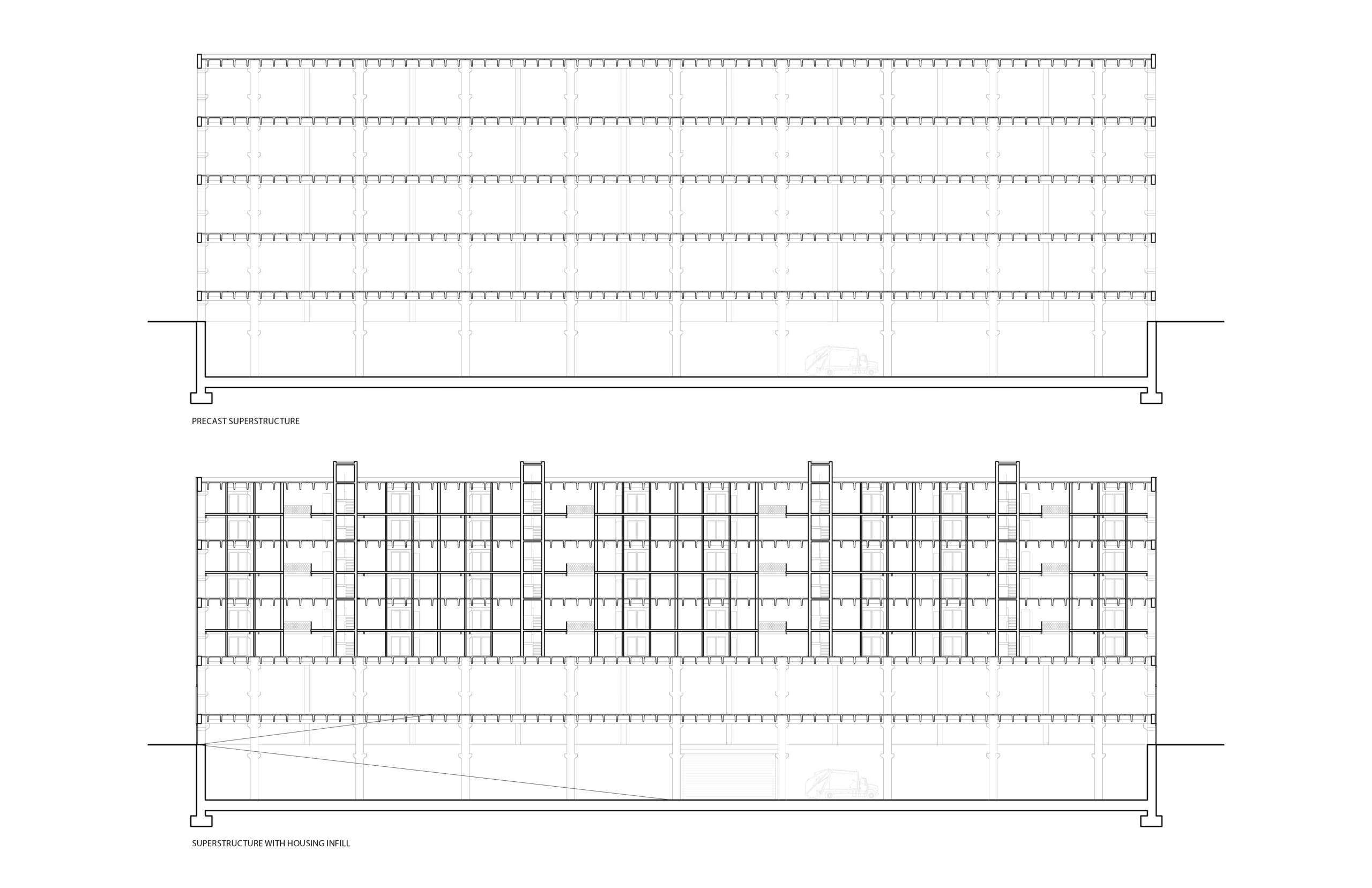 Two plans for the superstructure