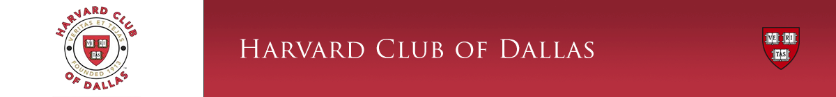 Harvard Club of Dallas Header and Crest