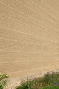 rammed earth wall