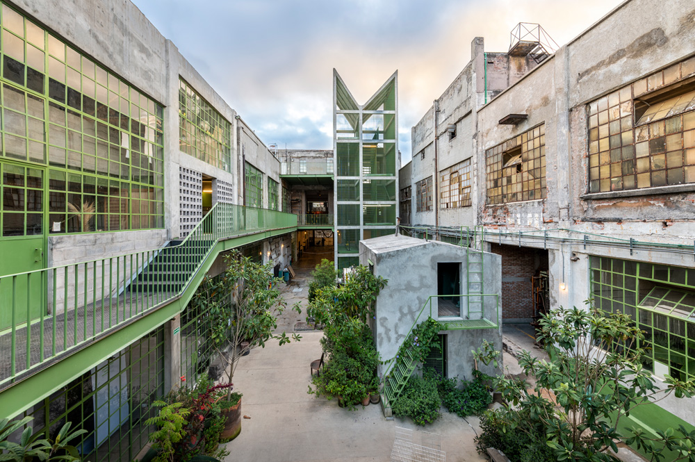 building courtyard