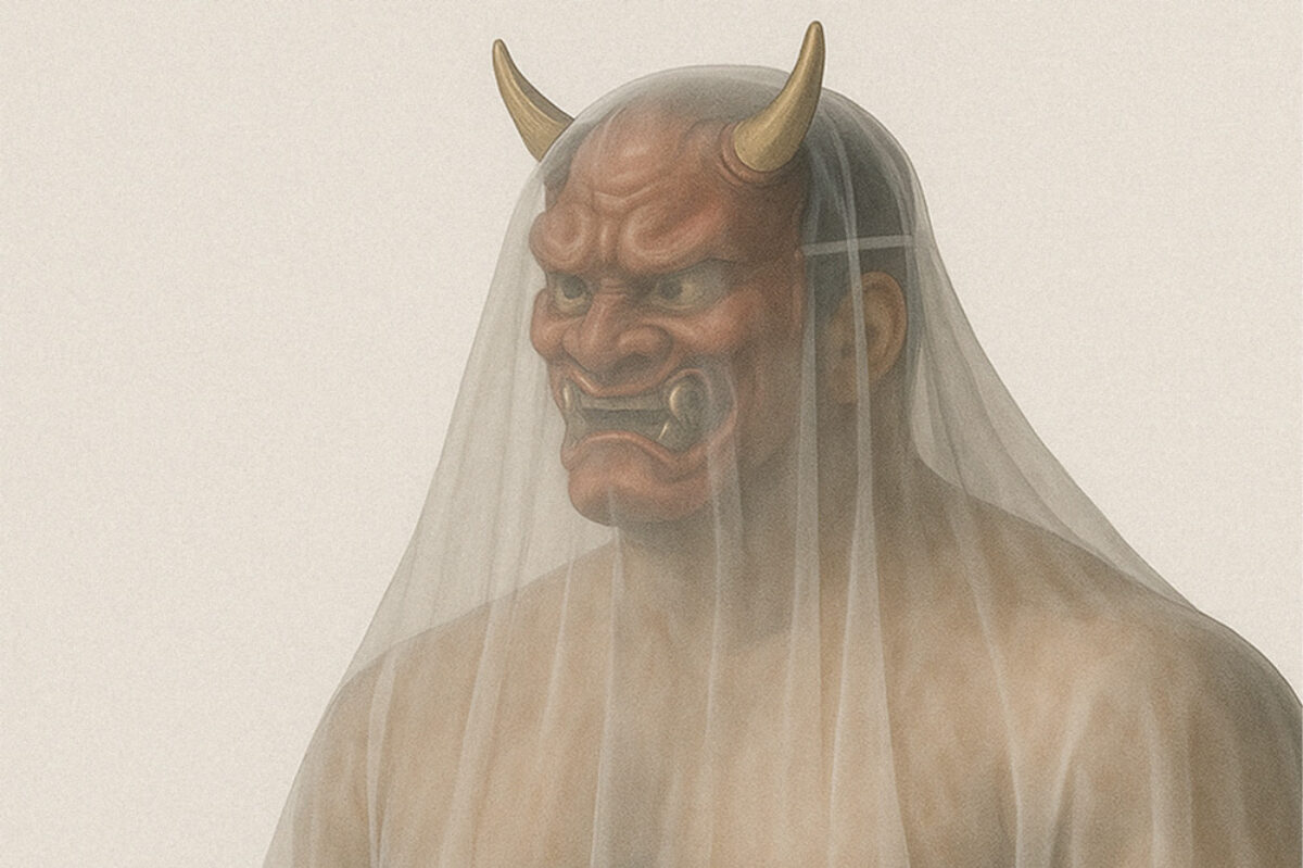 veiled man with mask