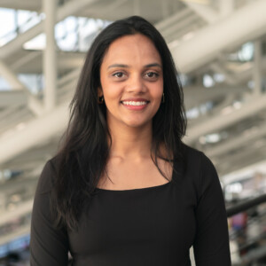woman smiling
