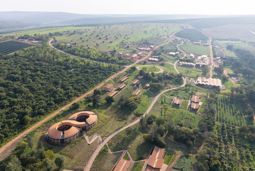 aerial view of new development project in Rwanda