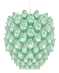 green pinecone like object