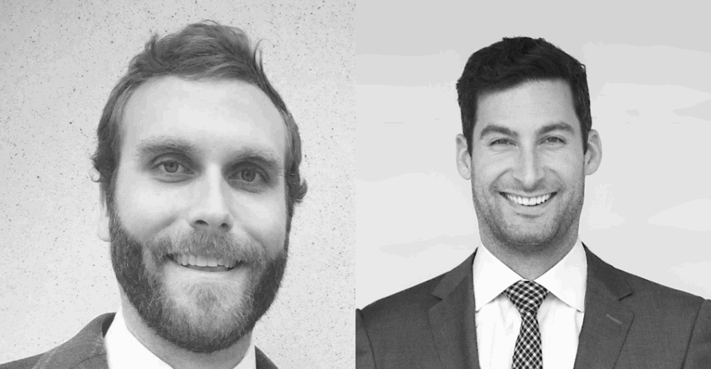 Clay and Will black and white headshots