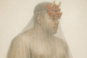veiled man with mask