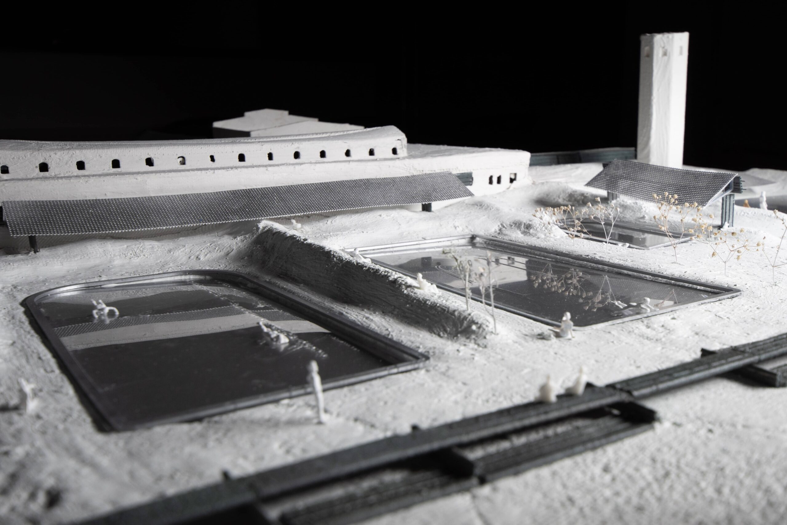 Photo of a model of a building