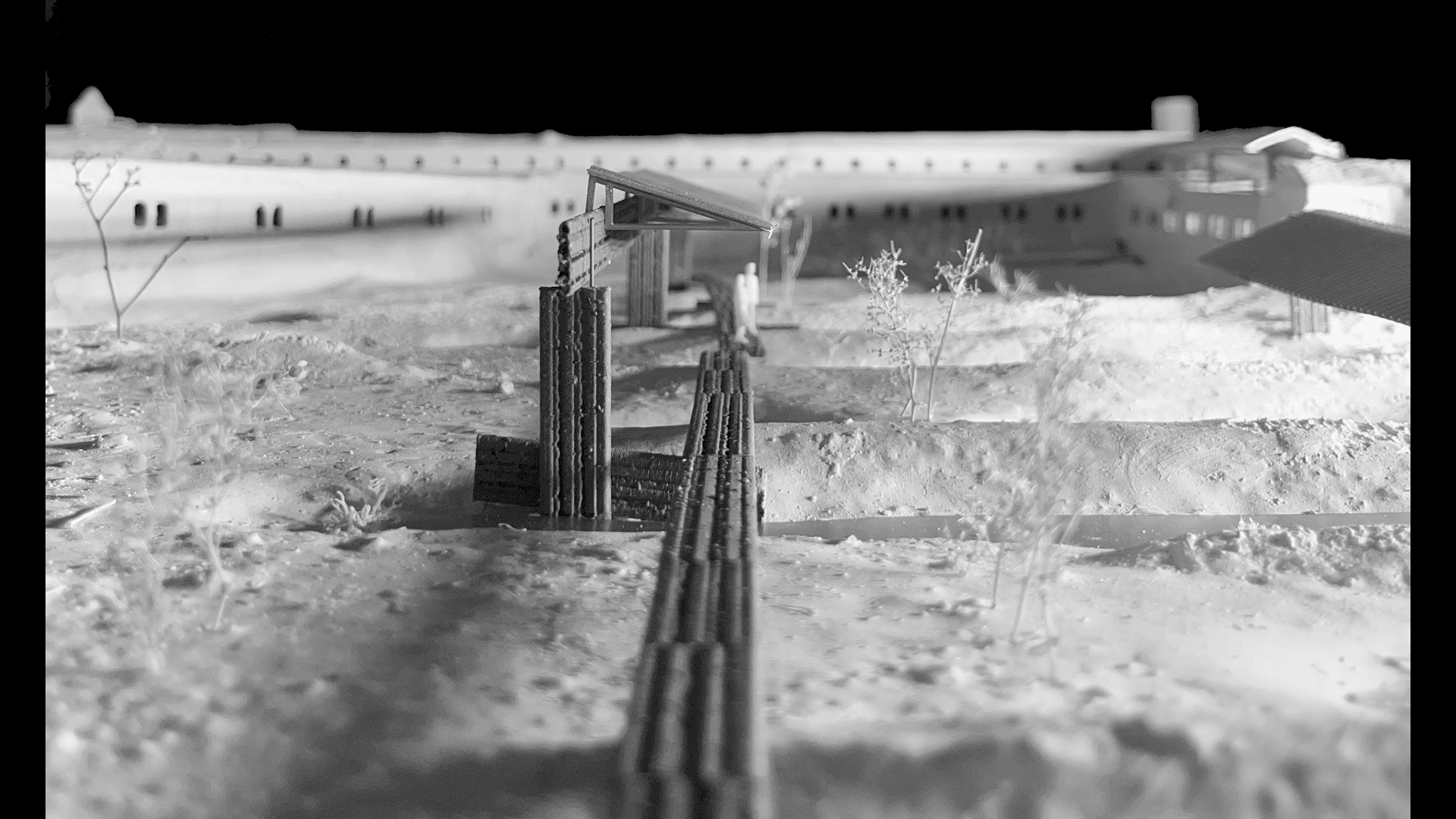 Photo of a model of a building