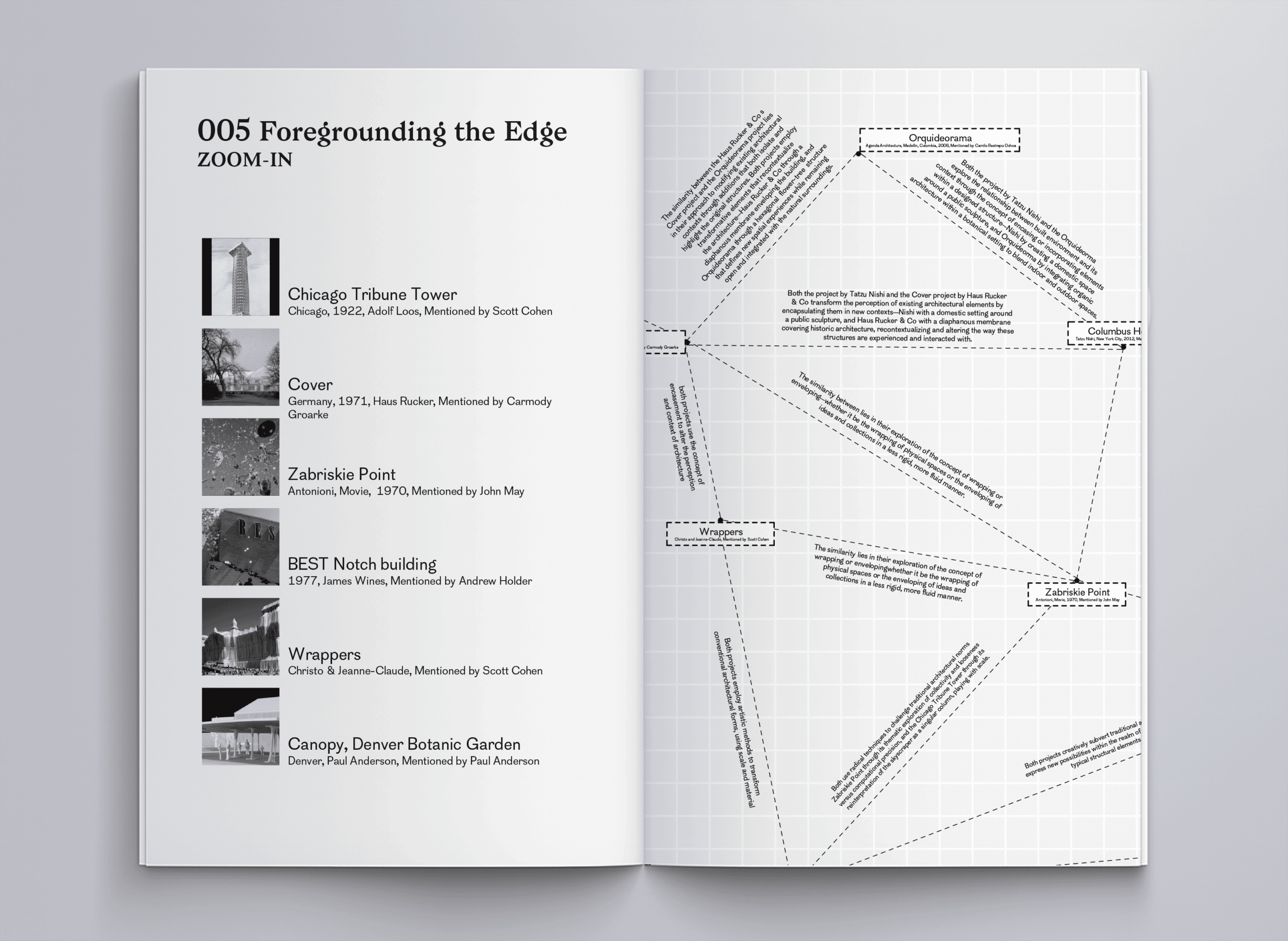 Open book with text and diagrams