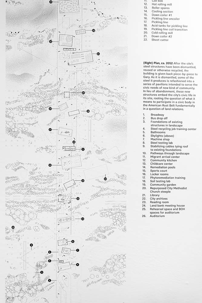 An diagram of the project showing key points.
