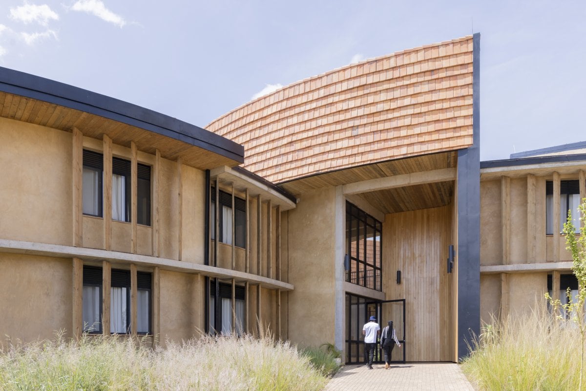 A building on the RICA campus in Rwanda.