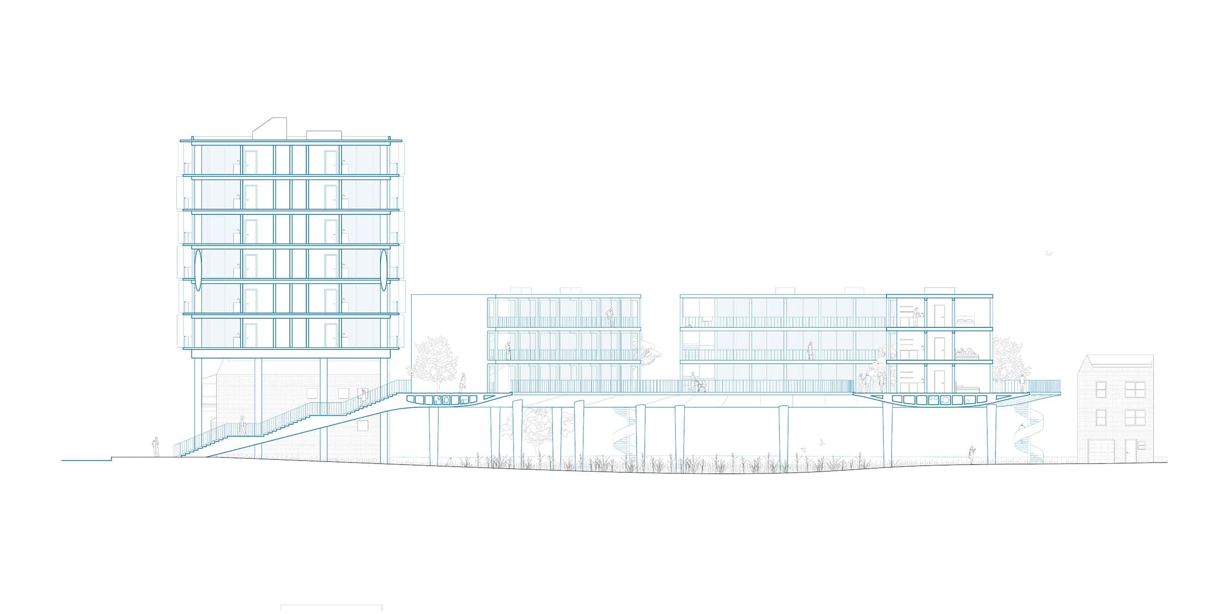 Architectural diagram of a building