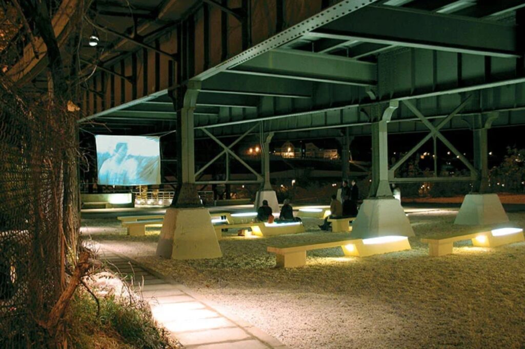Urban Plaza (aka Media Garden) in Milwaukee, WI, designed by LA DALLMAN