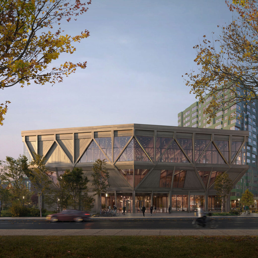 A rendering of the David Rubenstein Treehouse.