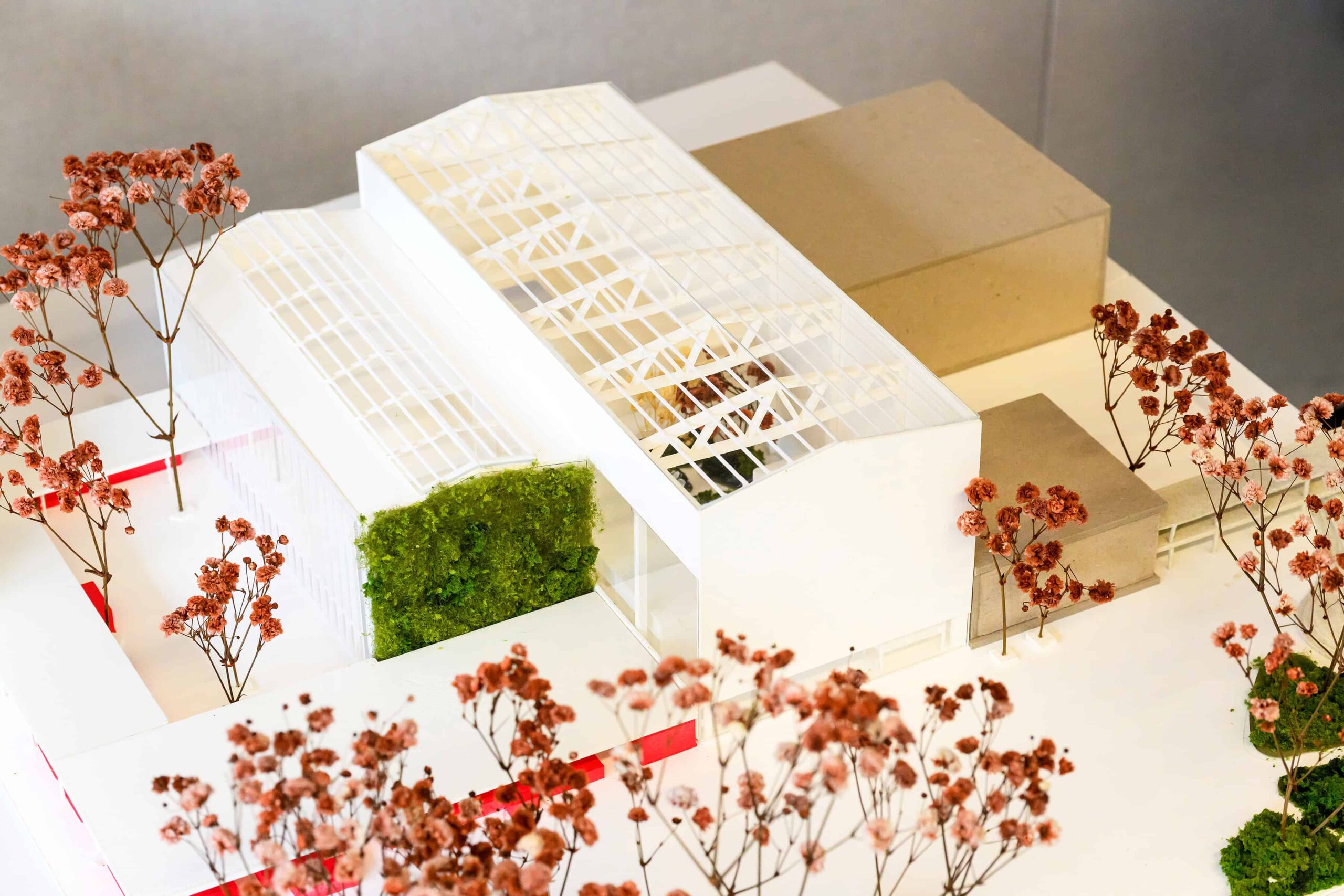 Close up of a model from Dan Stubbergaard's "City as Resource" studio