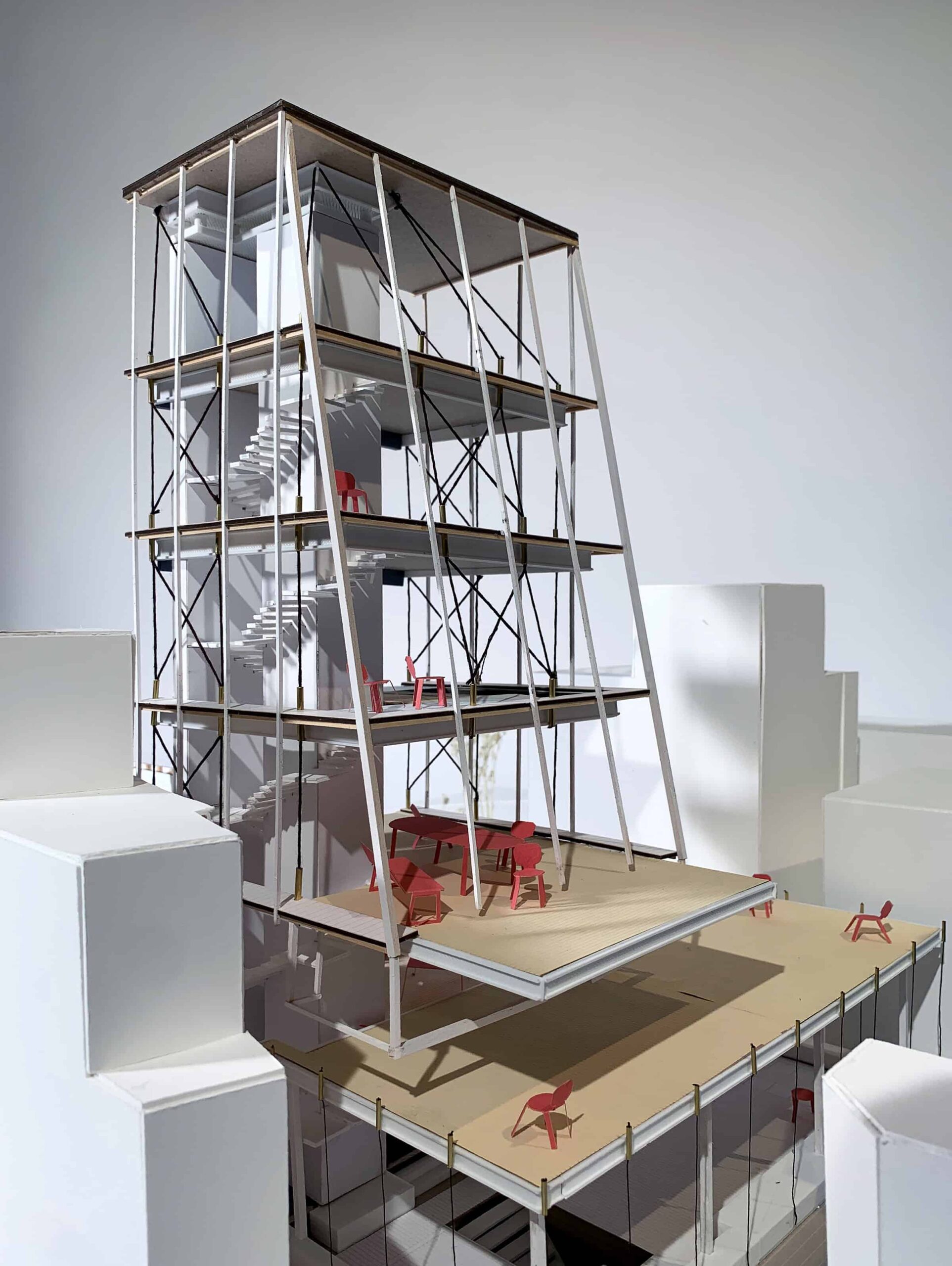 Architectural model created by Rishita Sen for the Shimokitazawa studio