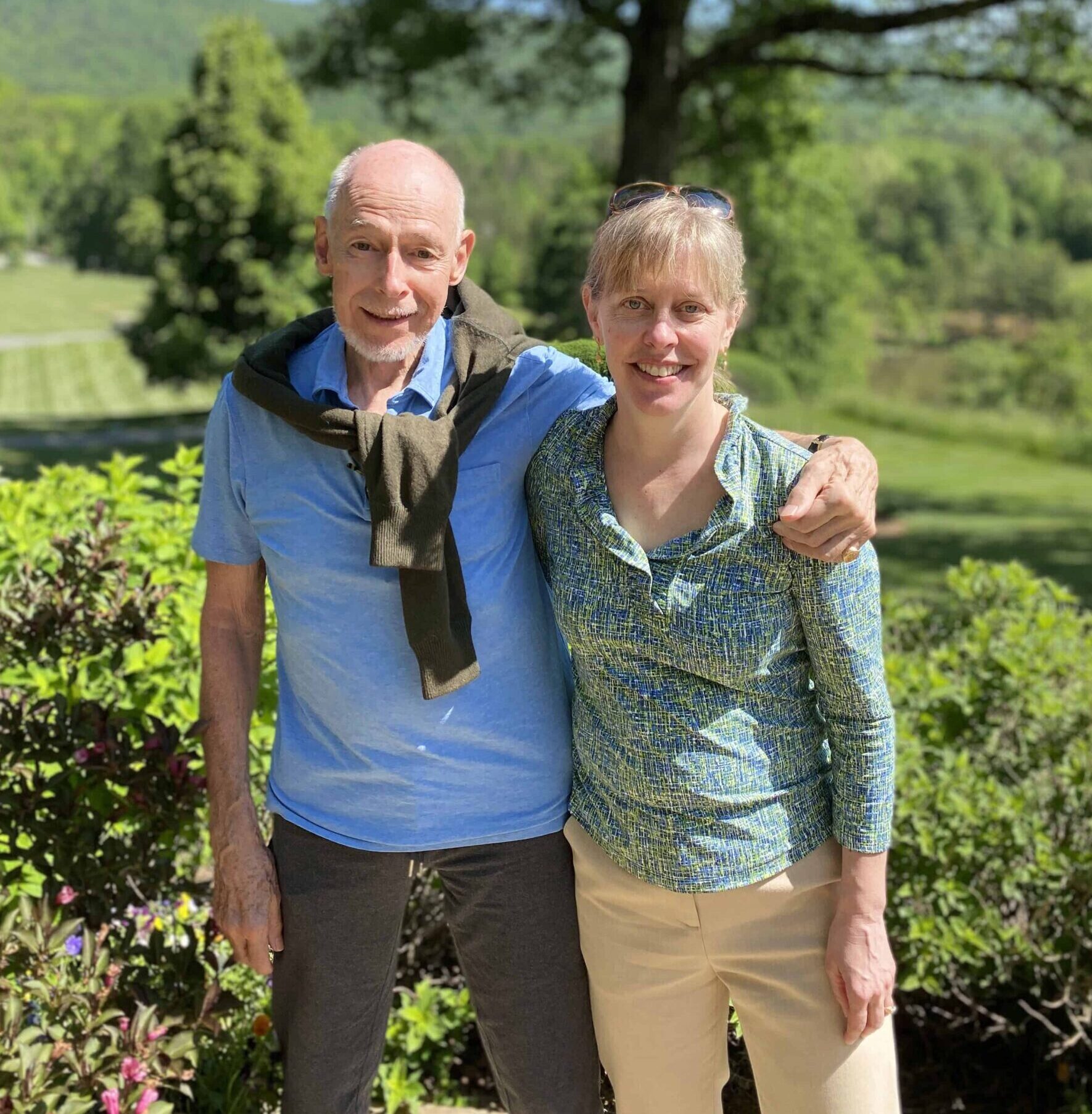 image of a couple side by side outside