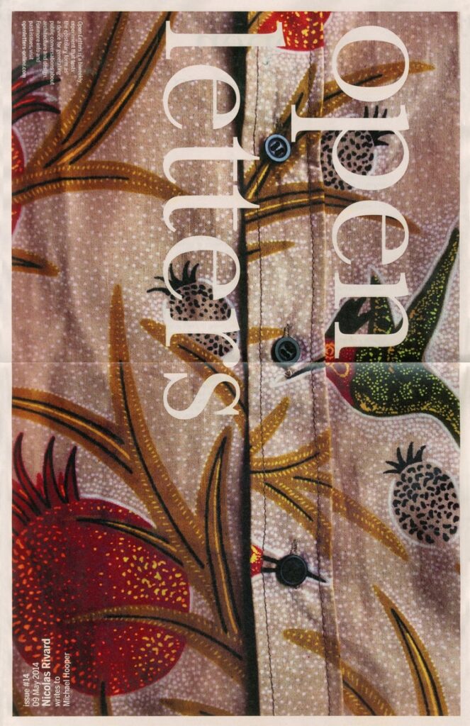 Issue 14 of Open Letters, May 2014