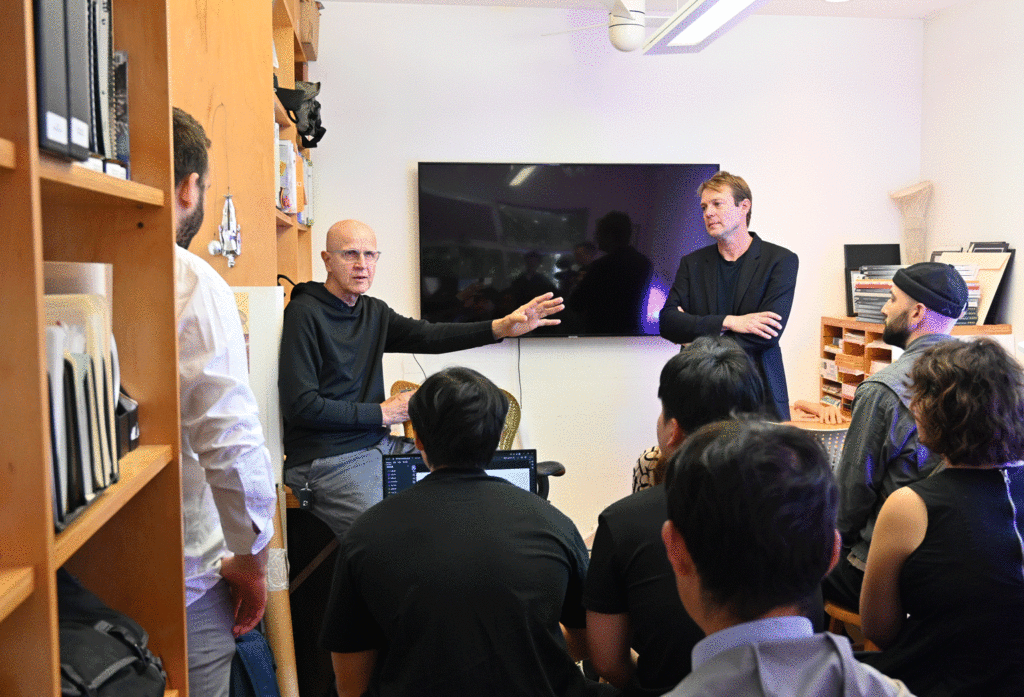 Cliff Garten with professor Bas Smets