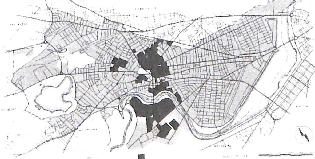 map of Harvard in 1997