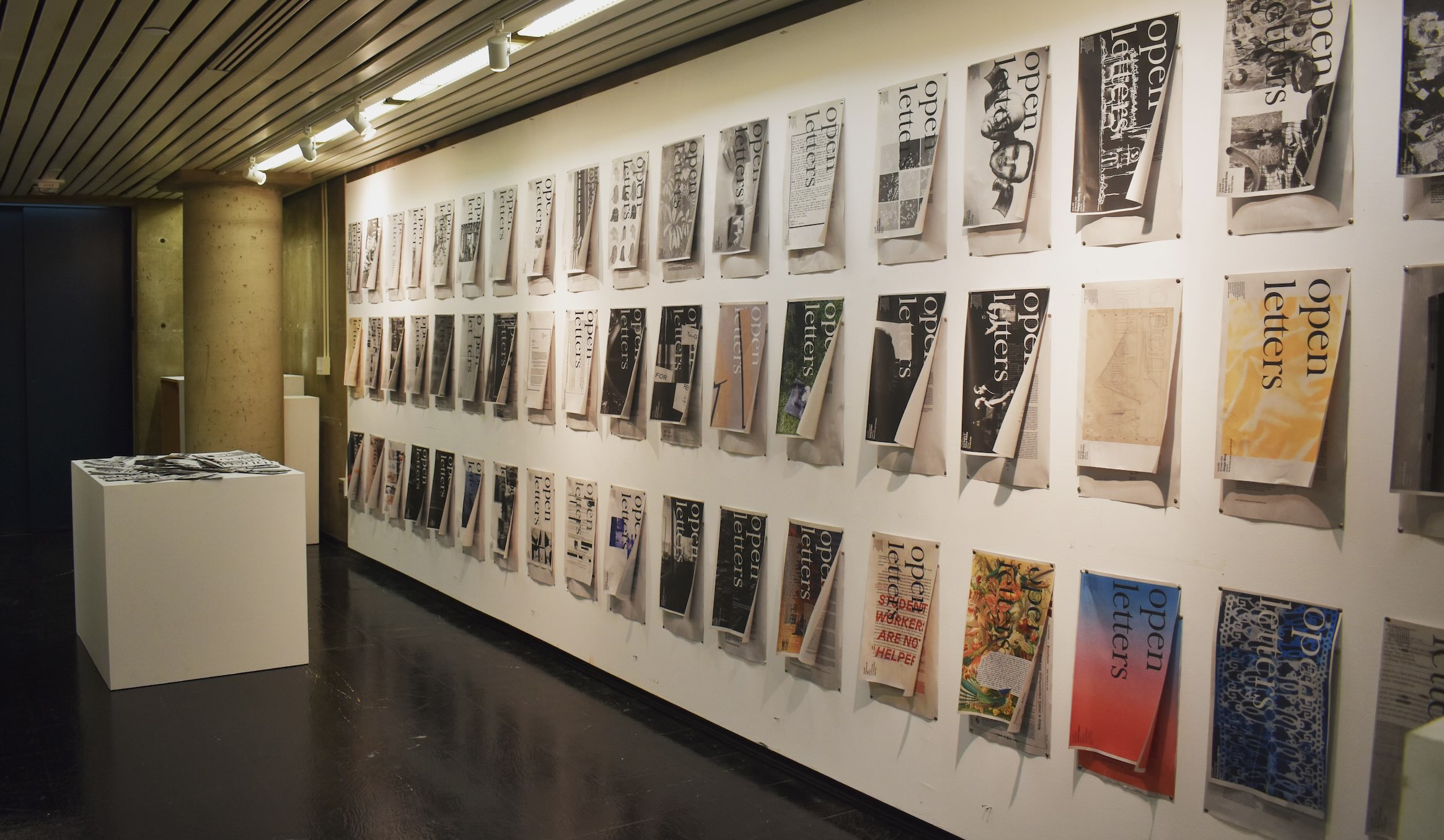 Open Letters installed in the Quotes Gallery