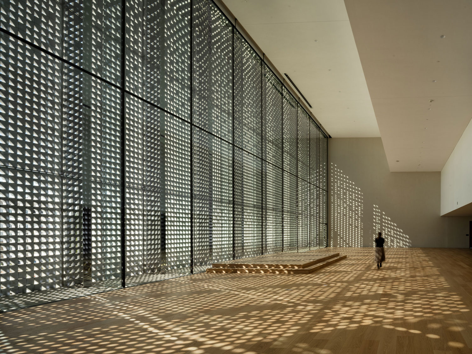 An interior view of the Ismaili Center in Houston.