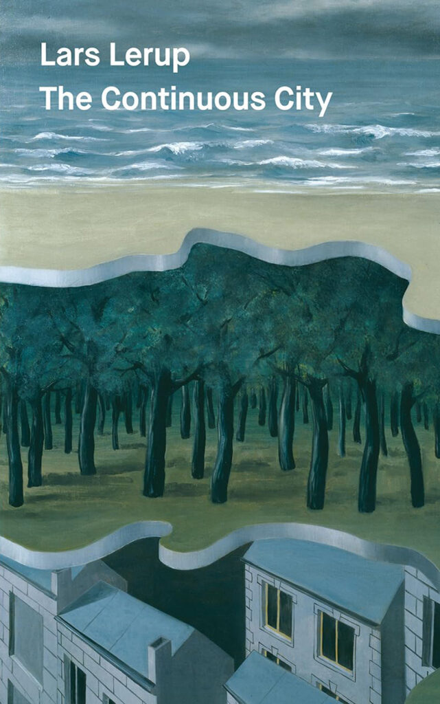 Trees drawn near sky and land