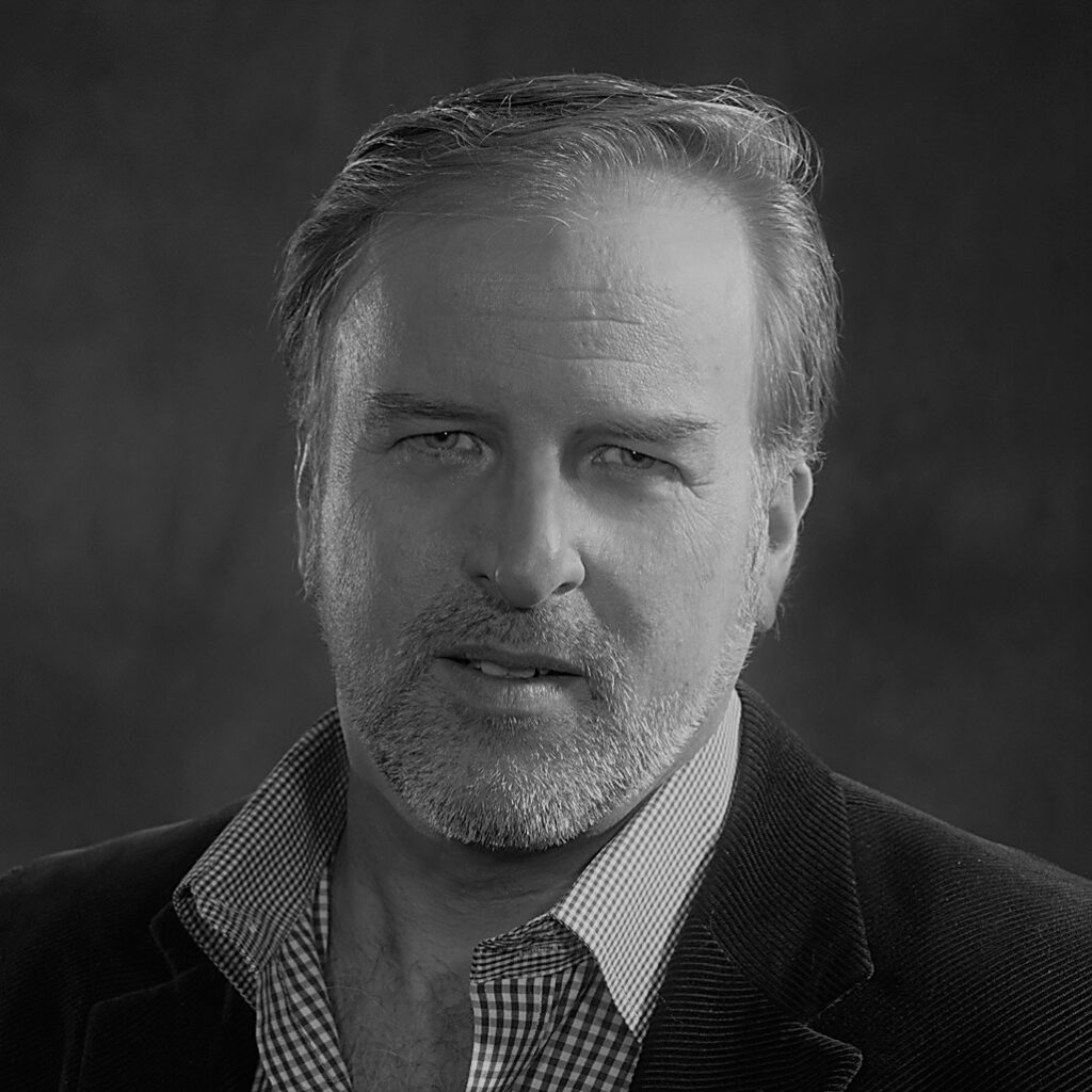 Anthony Flint headshot, black and white