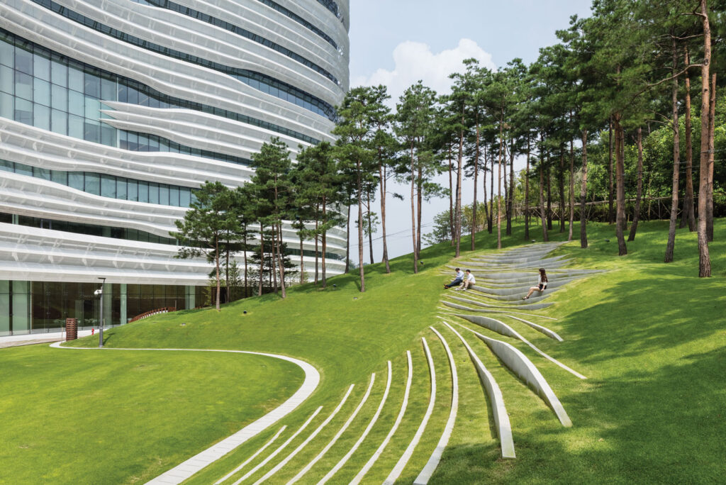 A corporate park in Korea