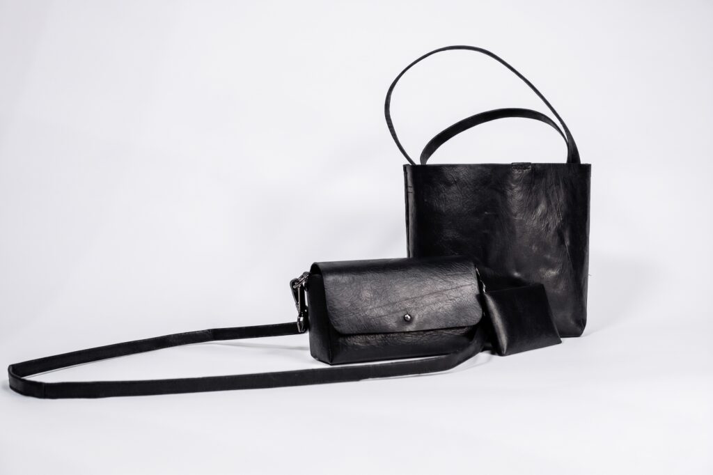 Black bags and wallet.