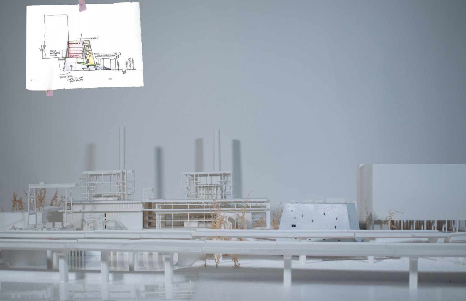 Model and neighboring structures.