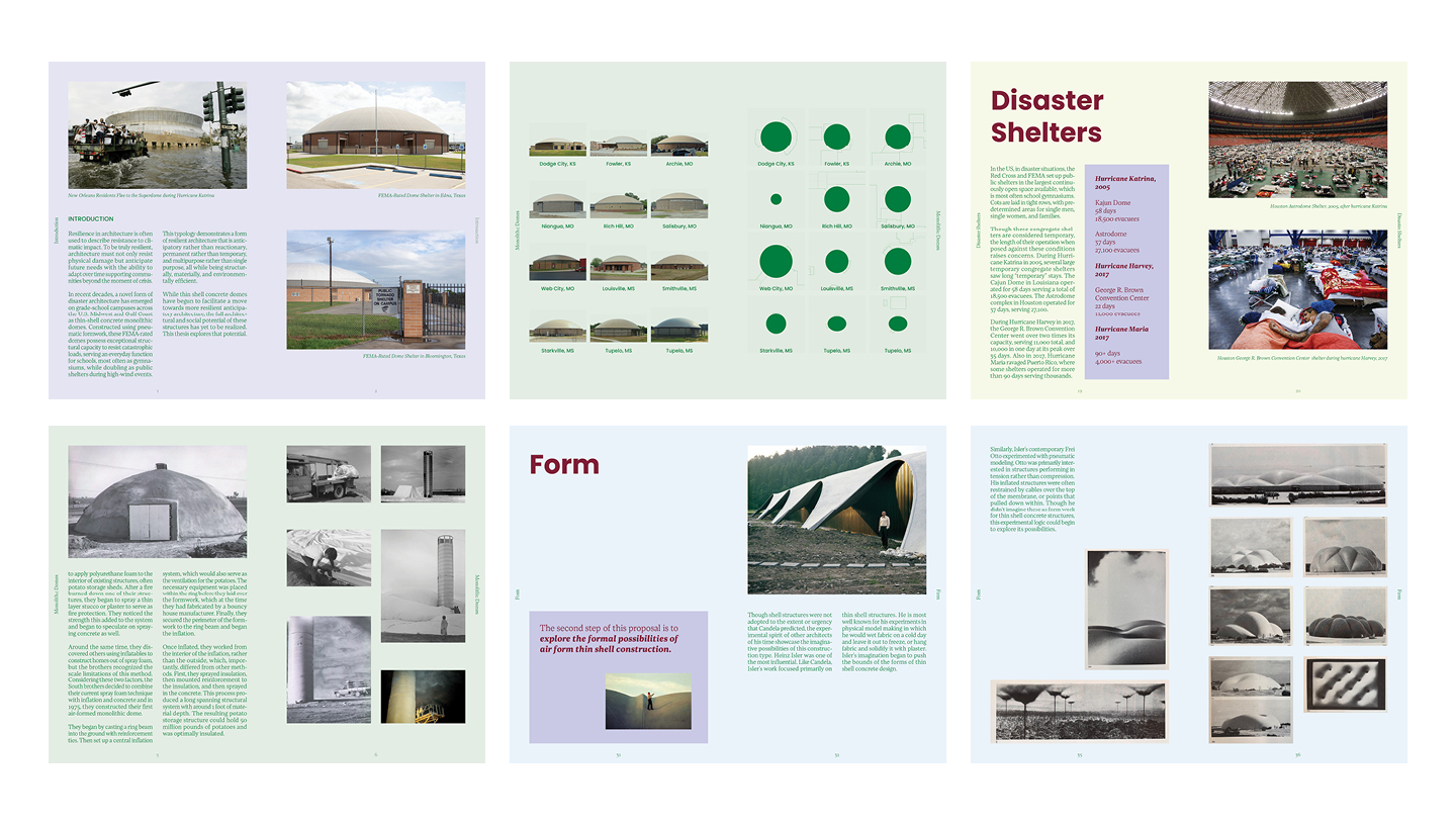 Pages from a project.